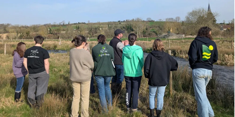 Animation avec les étudiants d'UniLaSalle autour de la restauration de cours d'eau