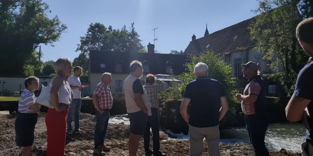 Visite de chantier au Moulin de la Mie au Roy