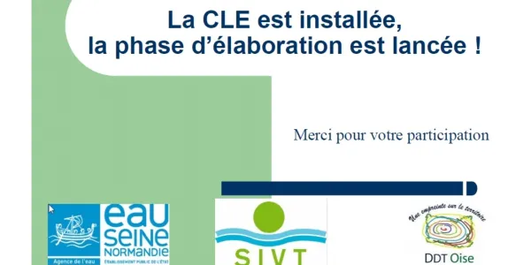 visuel Installation de la Commission Locale sur L'Eau (CLE Thérain)