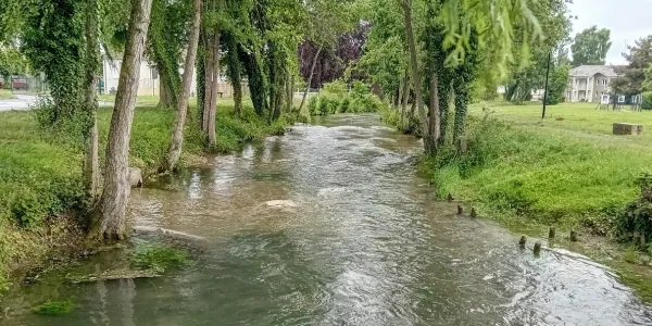 visuel Travaux de restauration de la rivière le Thérain à Songeons